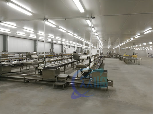 3KW Stable Shrimp Processing Machine 10000x1150x1550mm Practical