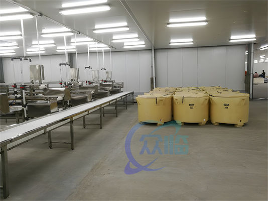 3KW Stable Shrimp Processing Machine 10000x1150x1550mm Practical