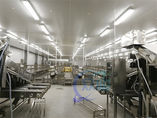 3KW Stable Shrimp Processing Machine 10000x1150x1550mm Practical