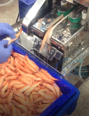 ISO Industrial Shrimp Cutting Machine Multifunctional 850x800x1250mm