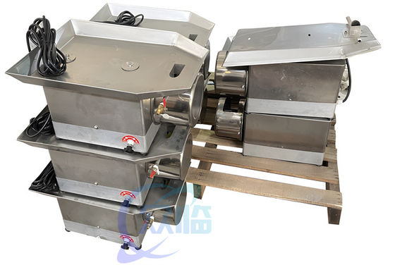 Durable 0.12KW Shrimp Cutting Equipment , Industrial Shrimp Back Open Peeler