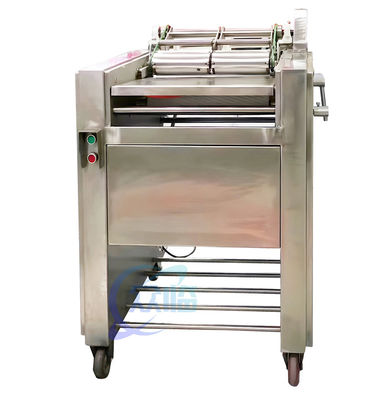 Stable SUS304 Fish Skinner Machine , Semi Automatic Sardine Cleaning Machine
