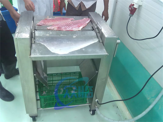 Stainless Steel Fish Skin Peeler Machine , Practical Automatic Catfish Skinner