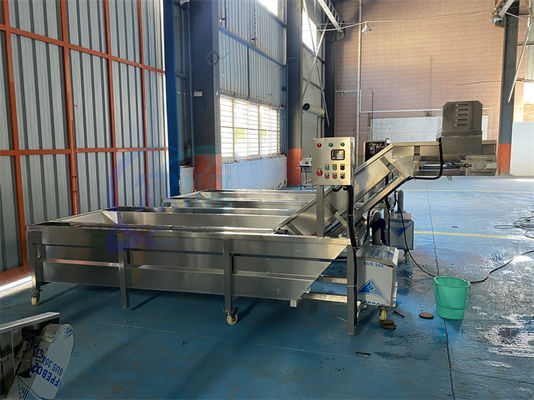Stable Fish Speed Cleaning Machine , Wear Resistant Automatic Vegetable Washer