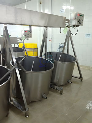 Shrimp soaking blender shrimp processing machine Immersion Mixer Insulation barrel mixer automatic mixer