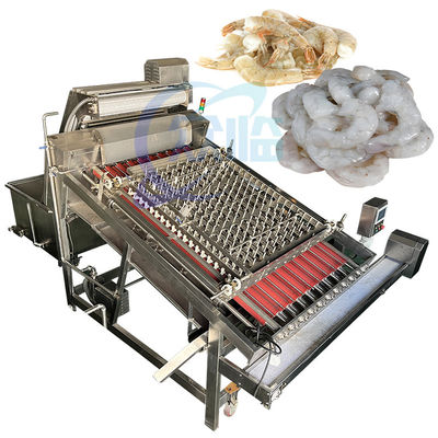 Shrimp processing factory automatic fresh shrimp peeling machine without damage shrimp shell peeling and peeling machine