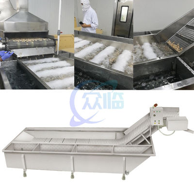 Steamed Sushi Shrimp Production Line Blanched Shrimp Water Cooling Machine Cooked Shrimp Cooling Machine