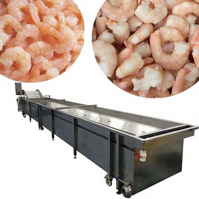 Harga yang bagus ISO 2.2KW Otomatis Mesin Pengolahan Ikan Komersial Pemotong dengan Gear dan Pompa Anti Korosi Udang Masak Mesin on line