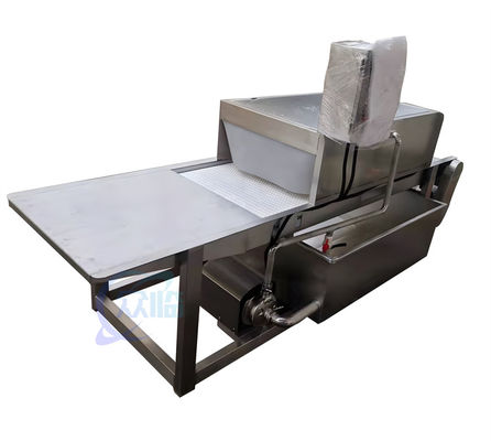 Harga yang bagus 500-600kg/H Mesin Pengolahan Udang Baja tahan karat 304 Bahan on line
