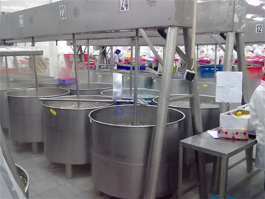 Seafood SUS304 Automatic Stirrer Machine , Multipurpose Kimchi Blender Machine