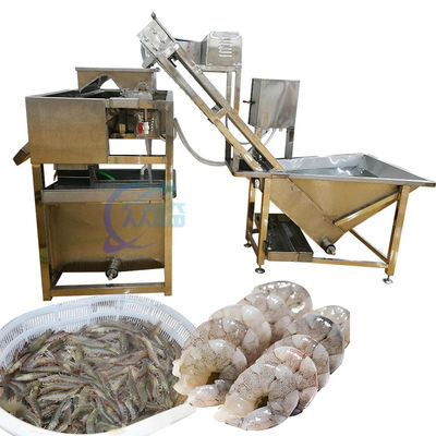 Harga yang bagus 400-500KG/H Mesin Pembersih Udang Efisiensi Tinggi Praktis on line