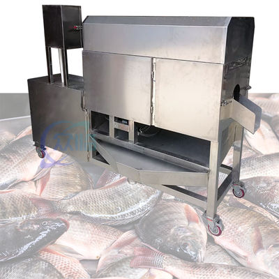 Industri stabil mesin gutting ikan bahan stainless steel