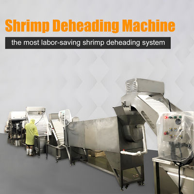 Harga yang bagus Mesin Automatic Shrimp Deheading 11,7KW Baja tahan karat 304 Bahan on line