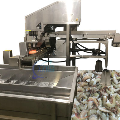 Harga yang bagus Pabrik pengolahan makanan laut stabil 380V, Multipurpose Shrimp Deheading Line on line