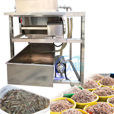 Mesin pemisahan kumis udang Pabrik Pengolahan Makanan Laut Batch Mesin Cuci Udang Mesin cuci udang