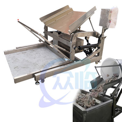 Makanan Laut Ikan Dan Udang Pengolahan Lift Listrik Plastik Barel Terisolasi Dingin Lift Hydraulic Jack Lift Flatbed