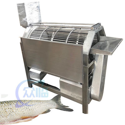Harga yang bagus Karp tilapia mesin pengikis skala ikan rotary alur bulat alat penghapus skala ikan pabrik pengolahan makanan laut on line