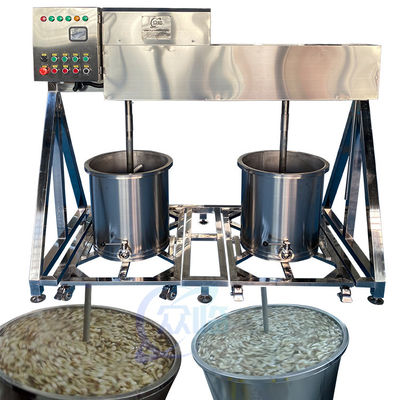 Pengolahan Makanan Laut Udang Mengendam Mixer Bahan Mesin Mengendam Kimchi Mixer Posisi Ganda Double-barrel Stainless St