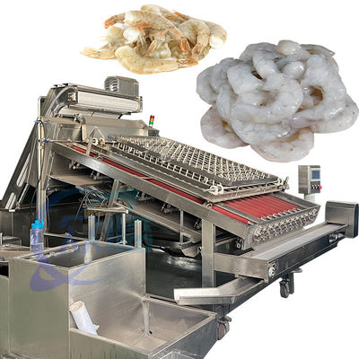 Harga yang bagus Peralatan Pengelupasan Udang Kapasitas Besar / Udang Pengelupasan Deveiner / Udang Shell Removing Machine on line