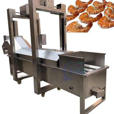 Harga yang bagus Mesin memasak udang yang dimasak dari stainless steel khusus dengan mesin pembalut uap on line