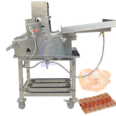 Harga yang bagus 60-80pcs/Menit Mesin Pemotong Sushi Udang Dimasak Pemotong Perut Udang Sushi on line