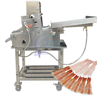 Harga yang bagus Mesin Perut Terbuka Udang Sushi Presisi Tinggi Mesin Pemotong Punggung Udang on line