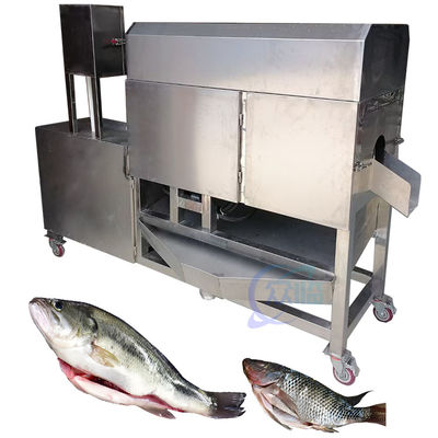 Harga yang bagus Mesin descaling ikan dan visceral terbuat dari 304 stainless steel Mesin memotong ikan dan membersihkan on line