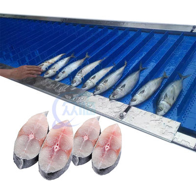 Harga yang bagus Pemotong Ikan Otomatis Mesin Penghilang Kepala Ikan Mesin Pemotong Ikan Beku on line