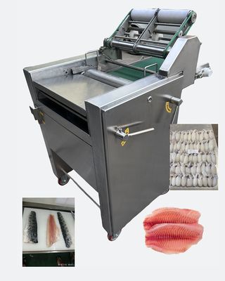 70Pcs/M Mesin Pengolahan Ikan Stainless Steel Mesin Pengelupasan Ikan Bulat Tinggi Stabil