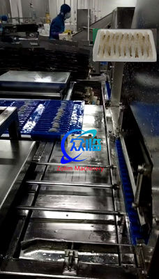 Harga yang bagus Kapasitas 15000pcs/H Mesin Tempura Otomatis Dan Mesin NOBASHI Otomatis on line