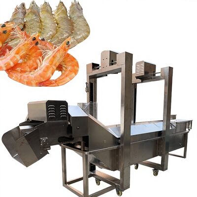 Harga yang bagus Mesin Pengolah Udang Serbaguna ISO SUS304 380V Terowongan Memasak Udang 3.7KW Mesin Blanching Otomatis on line