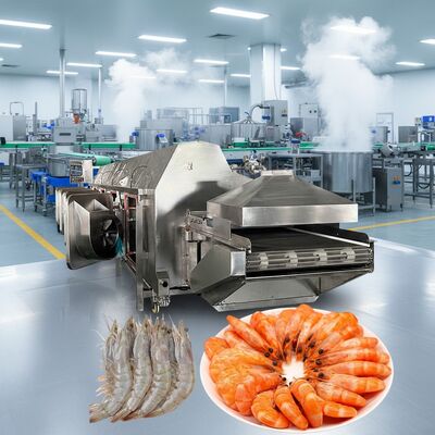 Harga yang bagus Mesin Memasak Udang Pintar Tahan Lama Multiscene 11000X2200X2000Mm Jalur Memasak Udang Pemasak Udang untuk Memasak Tanaman Makanan Laut on line