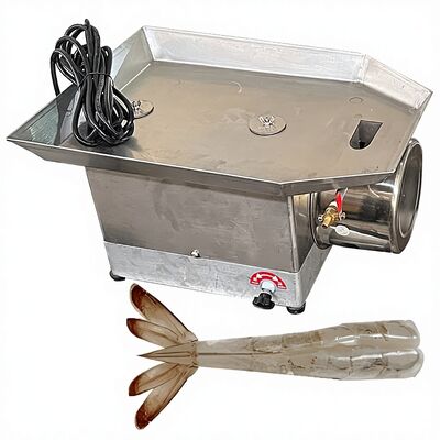 Harga yang bagus Otomatis tahan lama 0.12KW Industri Shrimp Cutting & Back Open Peeler Machine Kapasitas tinggi EZ Peeling Equipment Shrimp Cutter on line