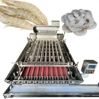 Harga yang bagus Mesin Pengelupasan Udang Otomatis Industri dengan Pompa 3000W Stainless Steel 304 150-250KG/H Kapasitas on line