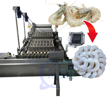Harga yang bagus Efisiensi Mesin Pemroses Pengupas Kulit Udang Segar, Mesin Pengupas Udang Berukuran Kecil on line