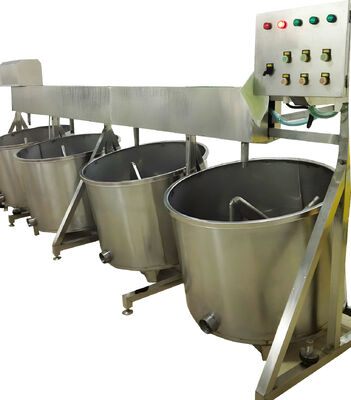 Harga yang bagus Mixer stainless steel mesin perendam pengolah udang batch pengaduk otomatis udang khusus untuk pabrik pengolahan makanan laut on line