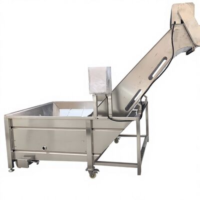 Harga yang bagus Pengolahan Makanan Laut Mesin Cuci Mesin Angkat Bahan Baku Elevator Udang Angkat High Conveyor Belt Angkat Output Belt on line