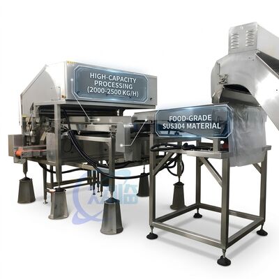 Harga yang bagus High Capacity Shrimp Head Cutting Machine 316L Stainless Steel 500-800KG 7.5KW 50Hz on line