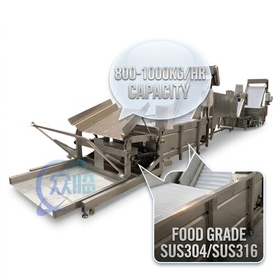 Harga yang bagus Fully Automatic Prawn Head Removal Machine Hygienic SUS304 1500-2000KG 11.7KW 50Hz on line