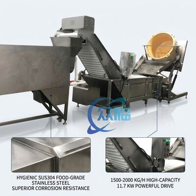 Harga yang bagus Large Scale Shrimp Deheading Machine SUS304 500-800KG 2.2KW 380V For Catering Factory on line