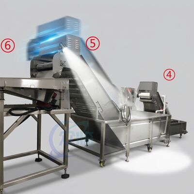 Harga yang bagus Peralatan Pengolahan Udang Terbaru SUS316 800-1000KG 7.5KW 50Hz Untuk Pabrik Katering on line