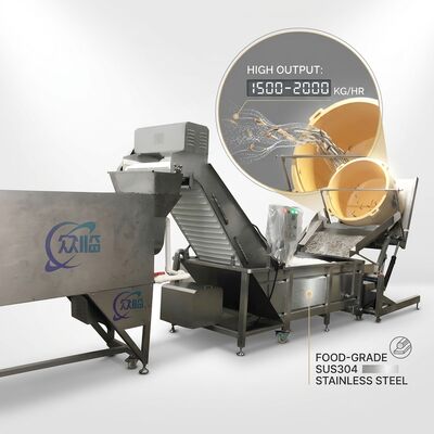 Harga yang bagus Mesin Pemotong Kepala Udang Tahan Air SUS304 1000-1500KG 7.5KW 380V Untuk Tambak Akuakultur on line