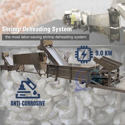 Harga yang bagus Advanced Shrimp Head Separation Machine SUS304 2000-2500KG 15KW 440V For Seafood Export Company on line